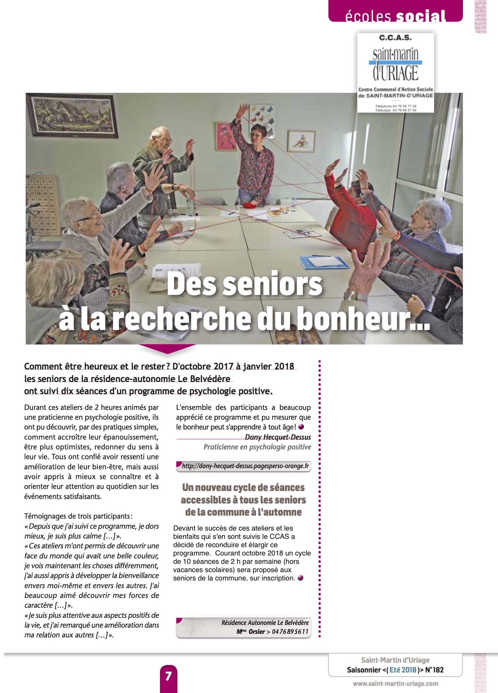 Article St Martin d'uriage 07-2018